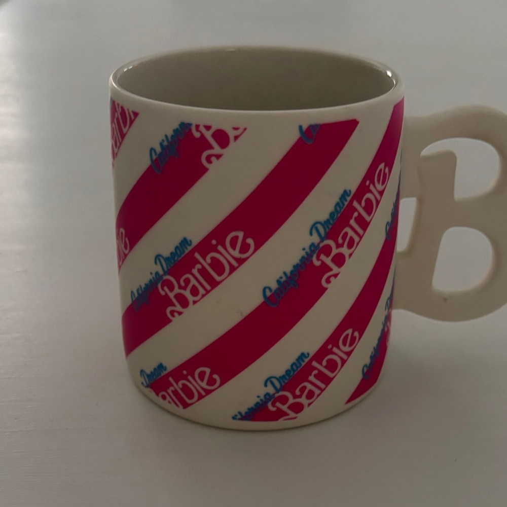 Barbie Dream Pink Striped Mug